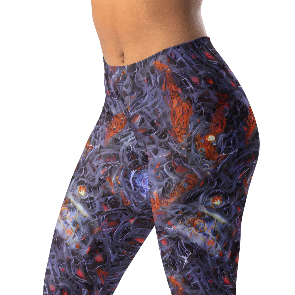 Molten Nocturne on Leggings — Left Front