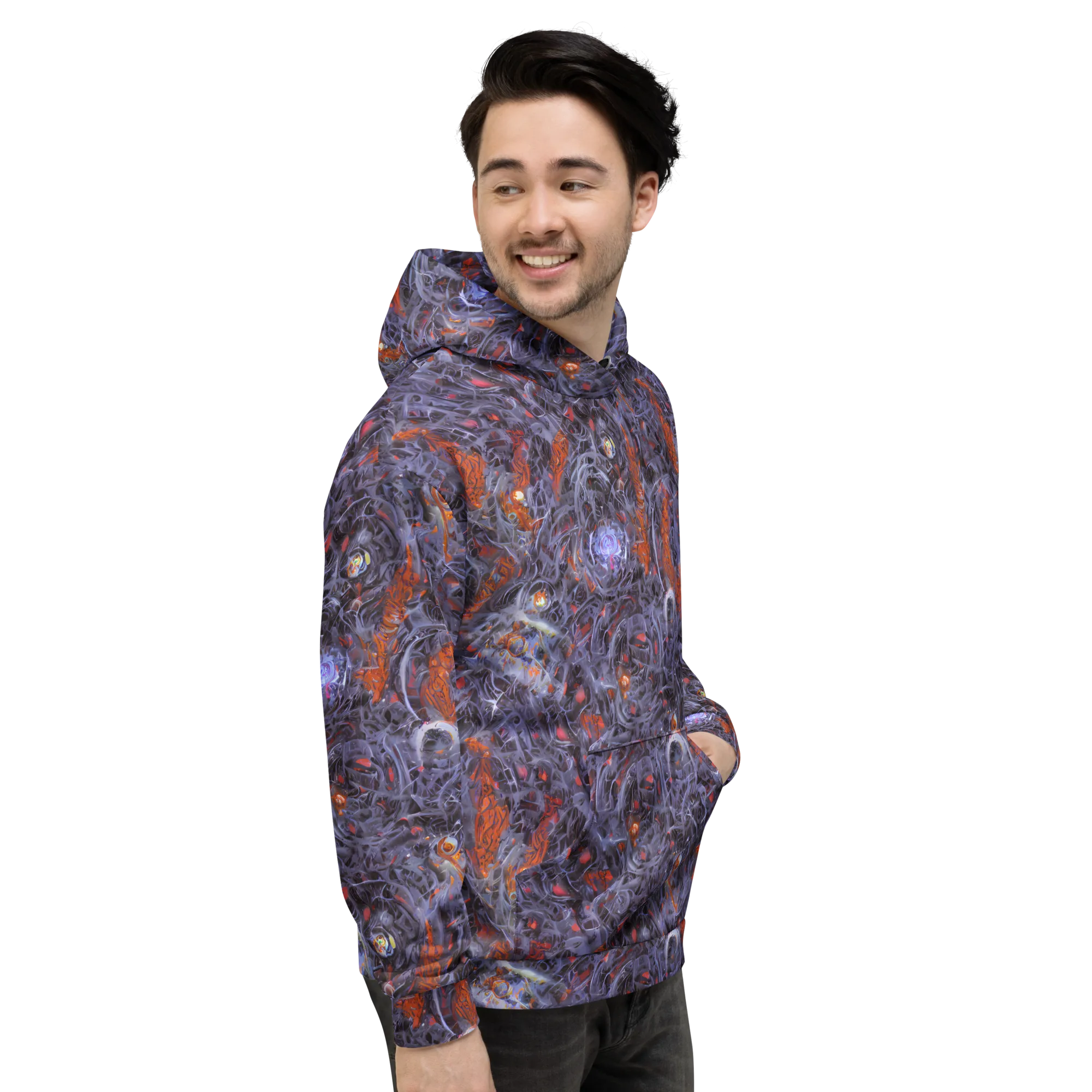 Molten Nocturne on Hoodie — Right