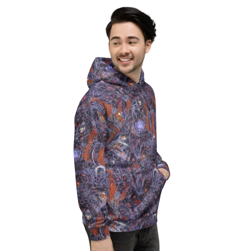 Molten Nocturne on a Hoodie