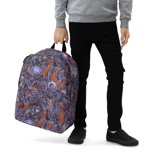 Molten Nocturne on a Minimalist Backpack