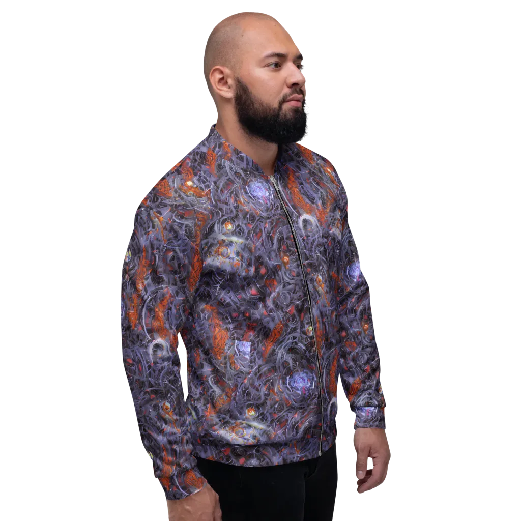 Molten Nocturne on Bomber Jacket — Right