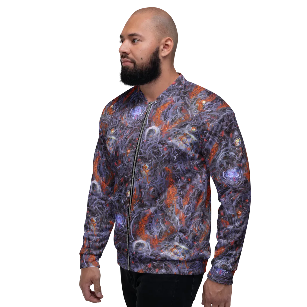 Molten Nocturne on Bomber Jacket — Left