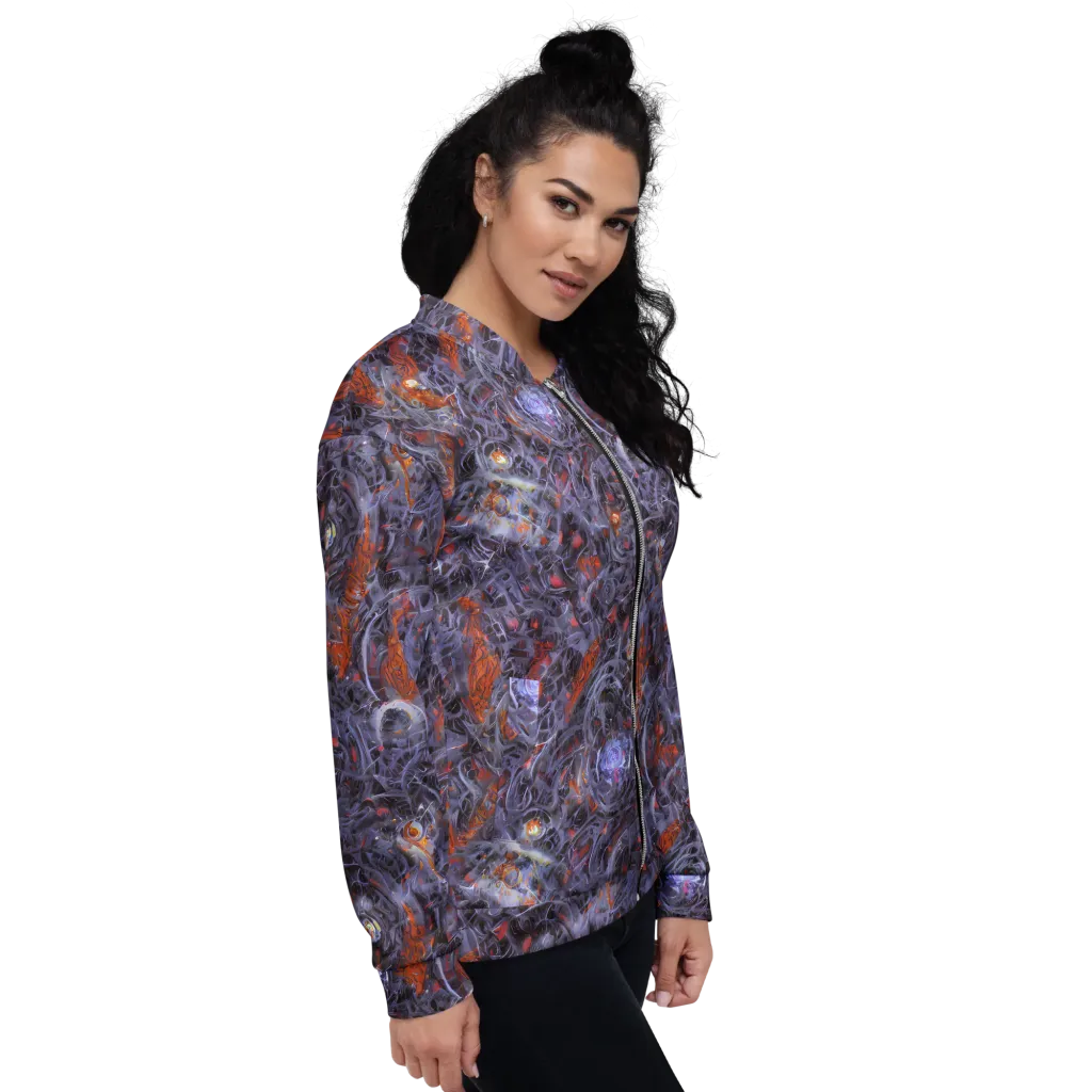 Molten Nocturne on Bomber Jacket — Right