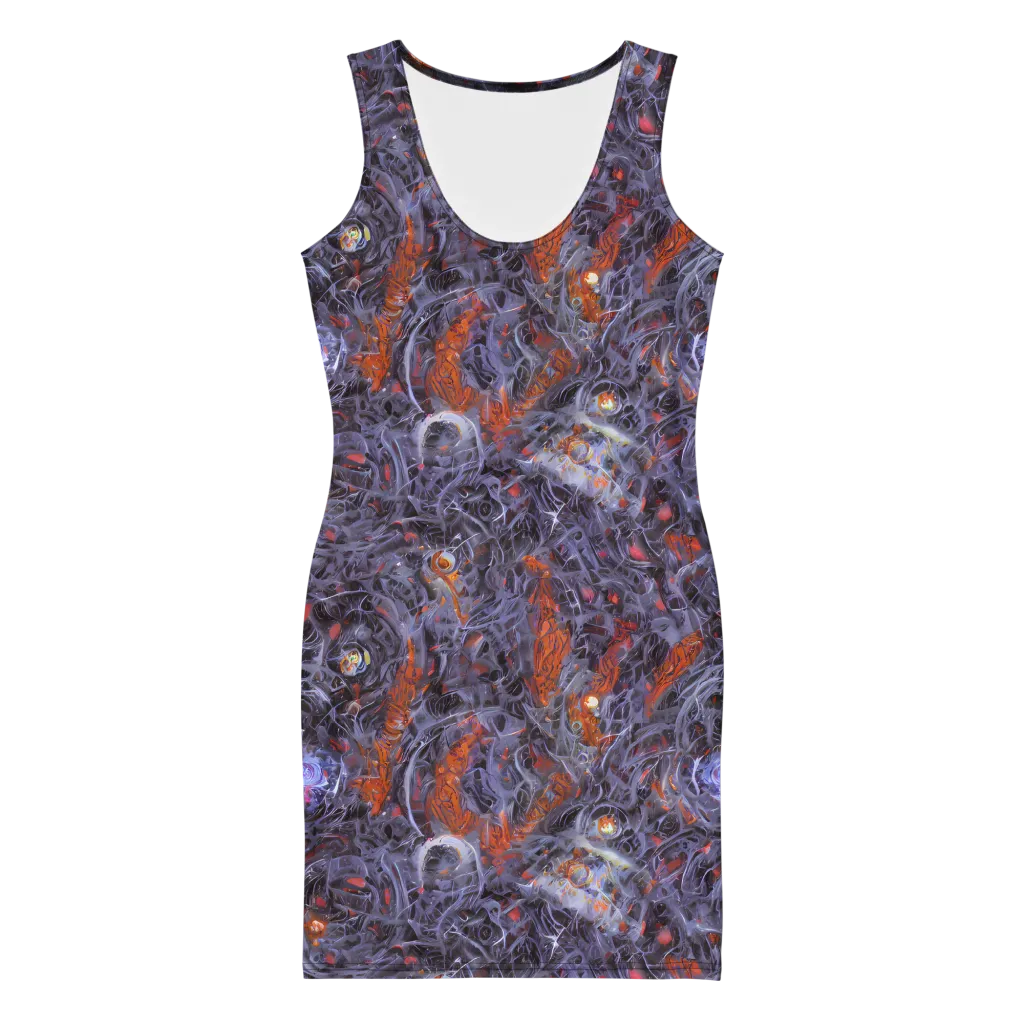 Molten Nocturne on Bodycon Dress — Front