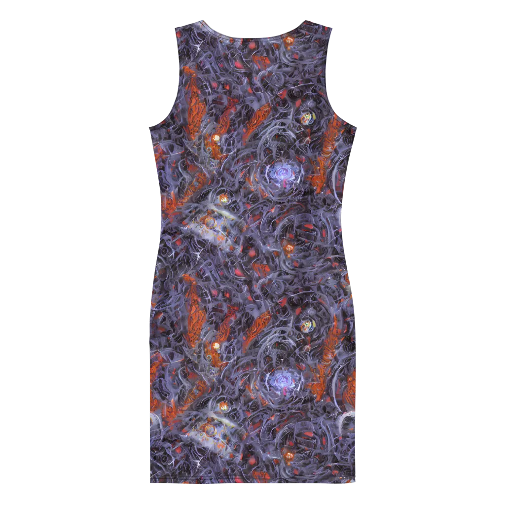 Molten Nocturne on Bodycon Dress — Back