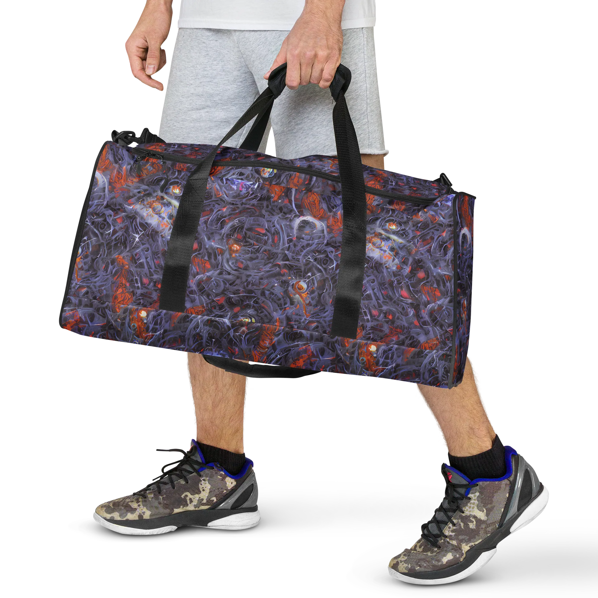 Molten Nocturne on Duffle Bag — Front