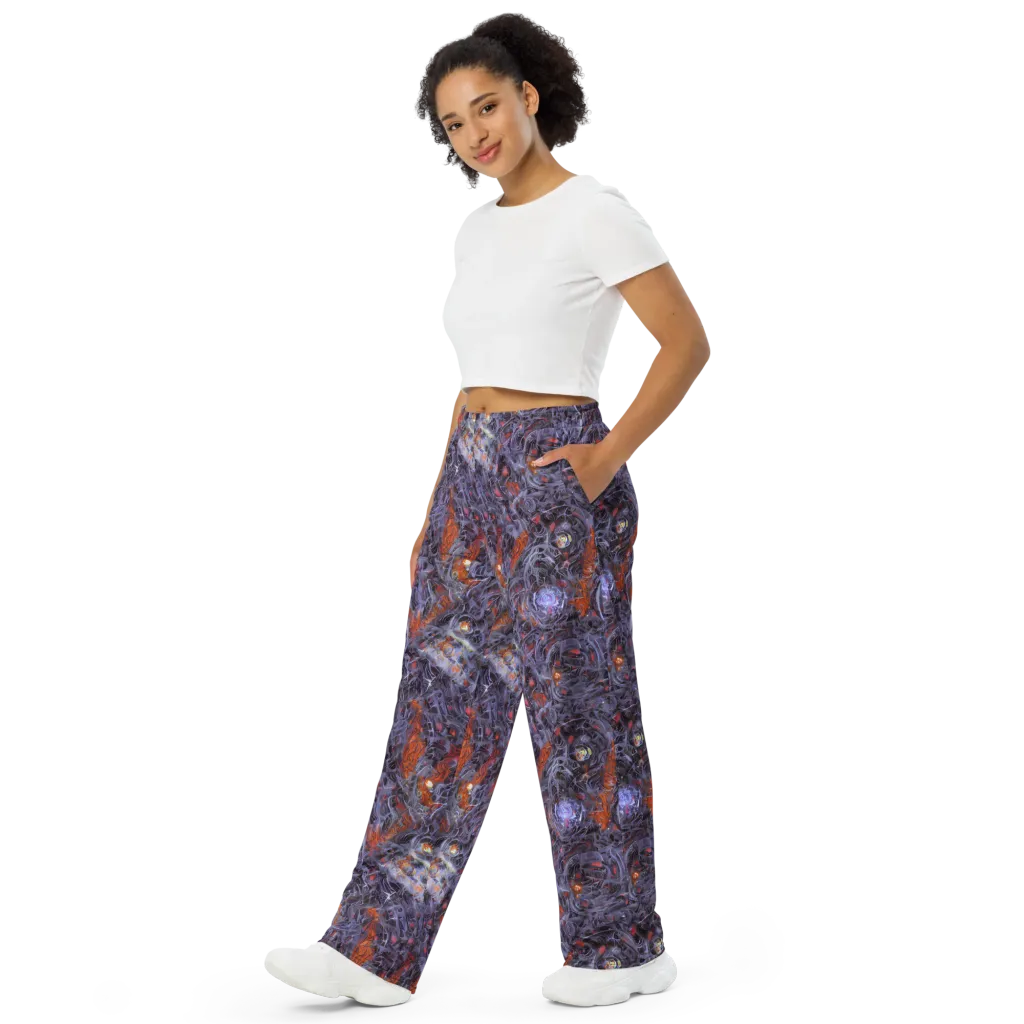 Molten Nocturne on Wide-Leg Pants — Left Front