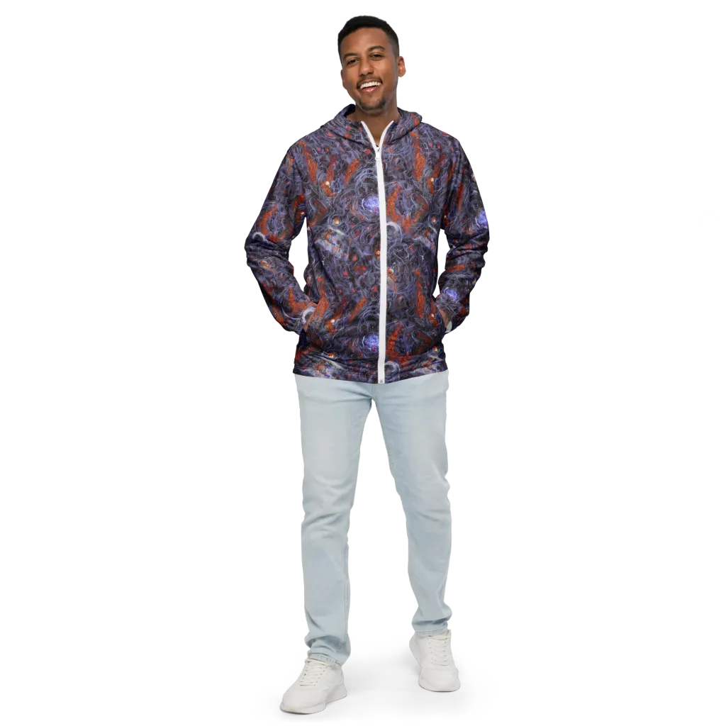 Molten Nocturne on Men's Windbreaker — Front