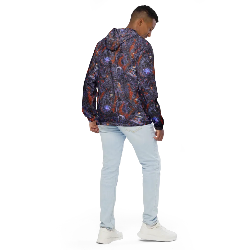 Molten Nocturne on Men's Windbreaker — Back