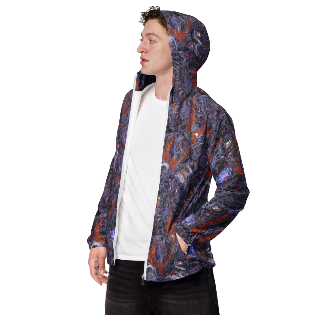 Molten Nocturne on Men's Windbreaker — Left Front