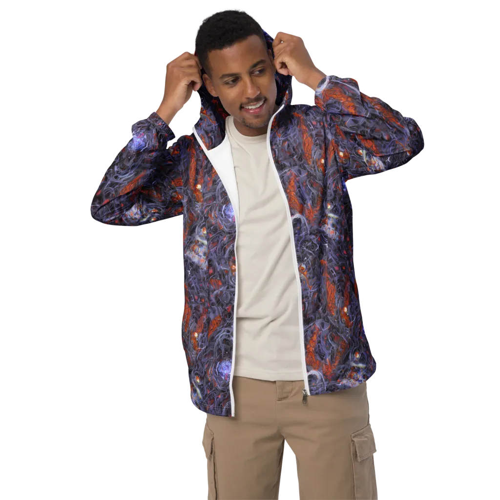 Molten Nocturne on Men's Windbreaker — Front