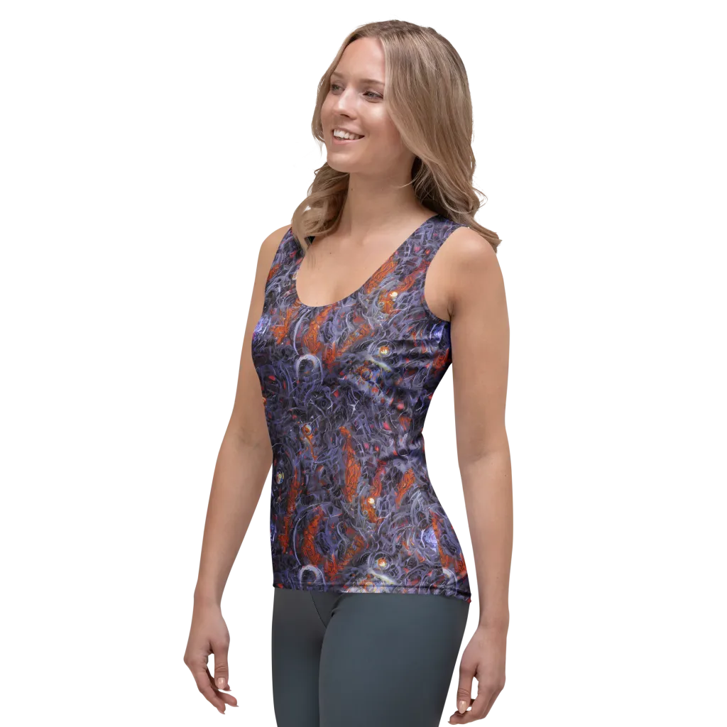 Molten Nocturne on Women's Tank Top — Left Front