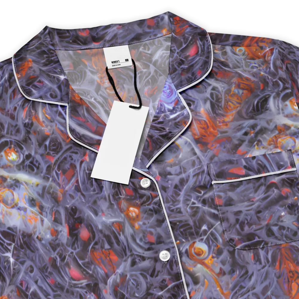 Molten Nocturne on Women's Short Sleeve Pajama Top — Product details