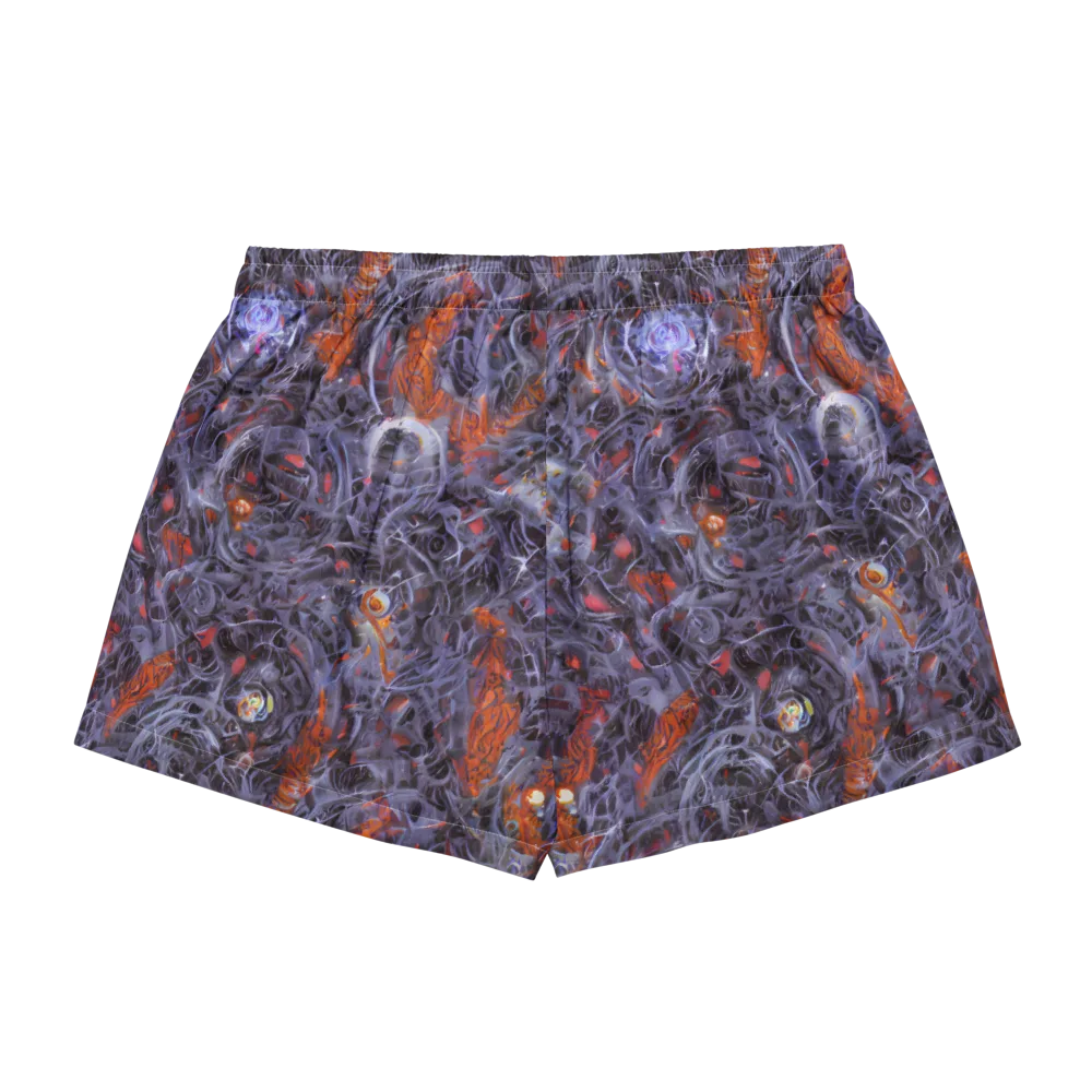 Molten Nocturne on Women's Pajama Shorts — Back