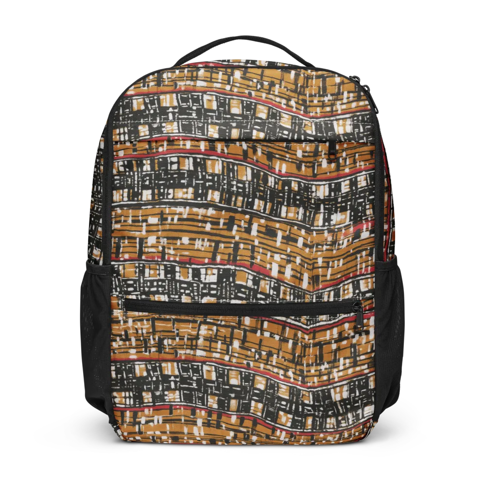 Ochre Current on Utility Backpack — Front