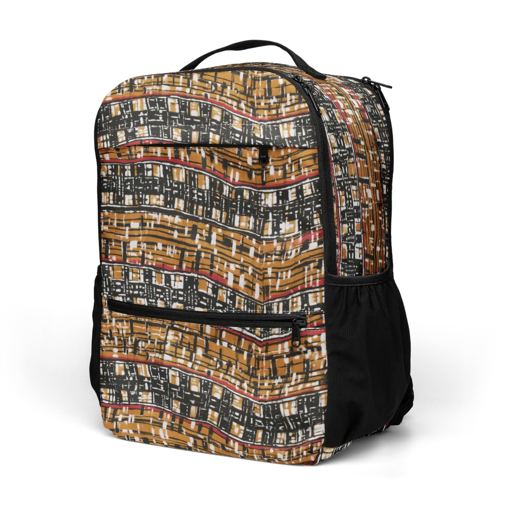 Ochre Current on Utility Backpack — Left Front