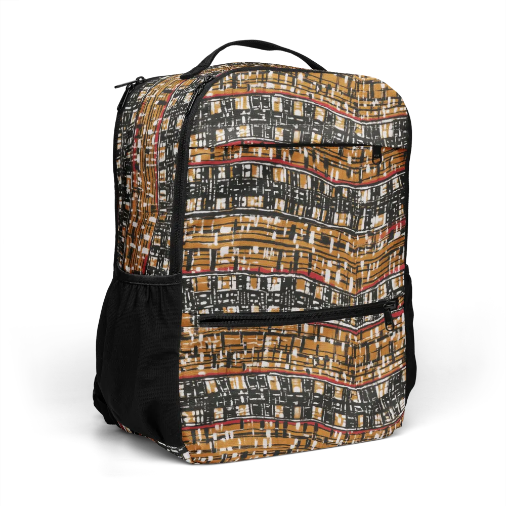 Ochre Current on Utility Backpack — Right Front
