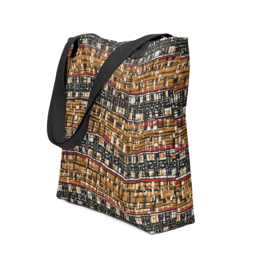 Ochre Current on a Tote Bag