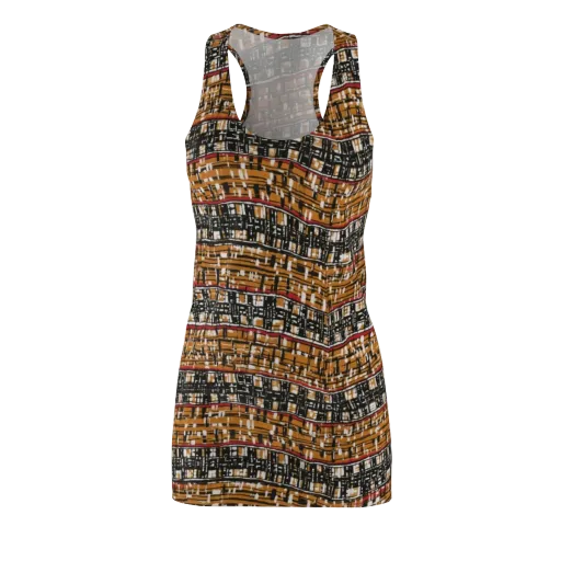 Ochre Current on a Racerback Dress