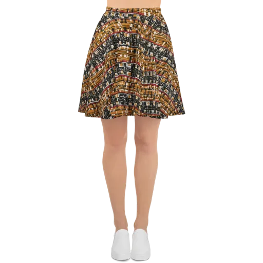 Ochre Current on a Skater Skirt