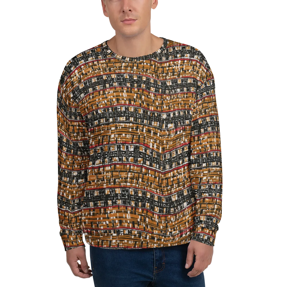 Ochre Current on Sweatshirt — Front