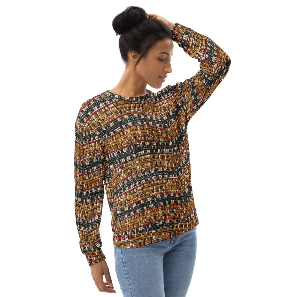 Ochre Current on Sweatshirt — Right Front