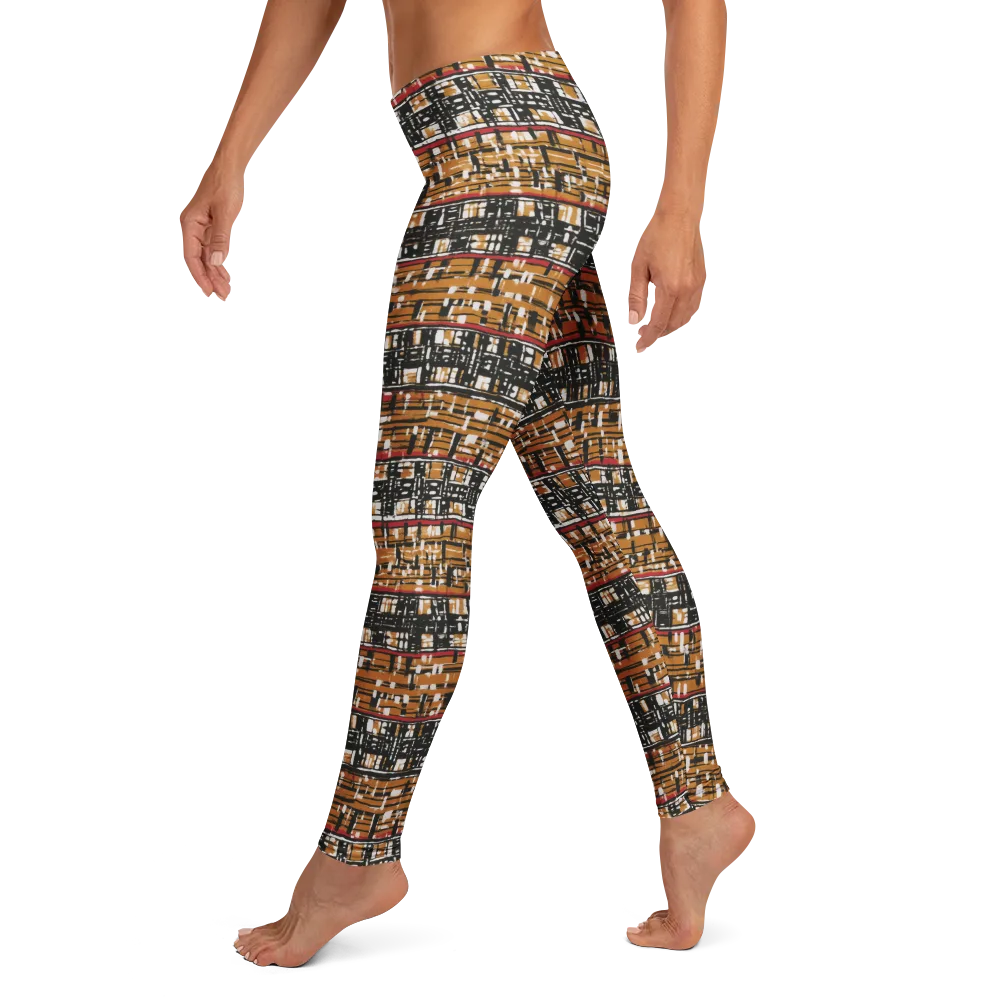 Ochre Current on Leggings — Left