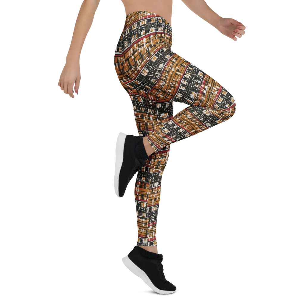 Ochre Current on Leggings — Right