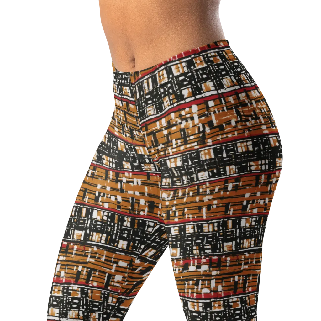 Ochre Current on Leggings — Left Front