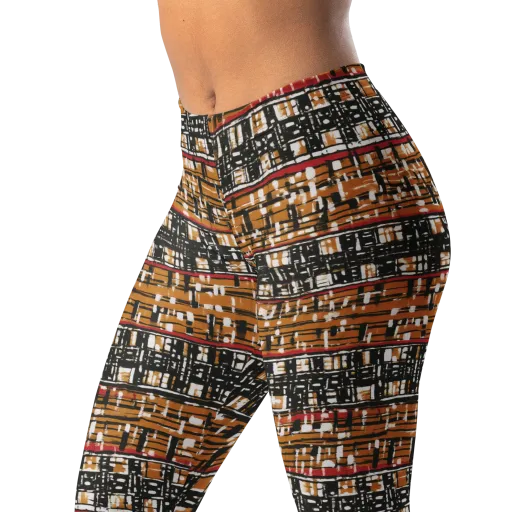 Ochre Current on a Leggings
