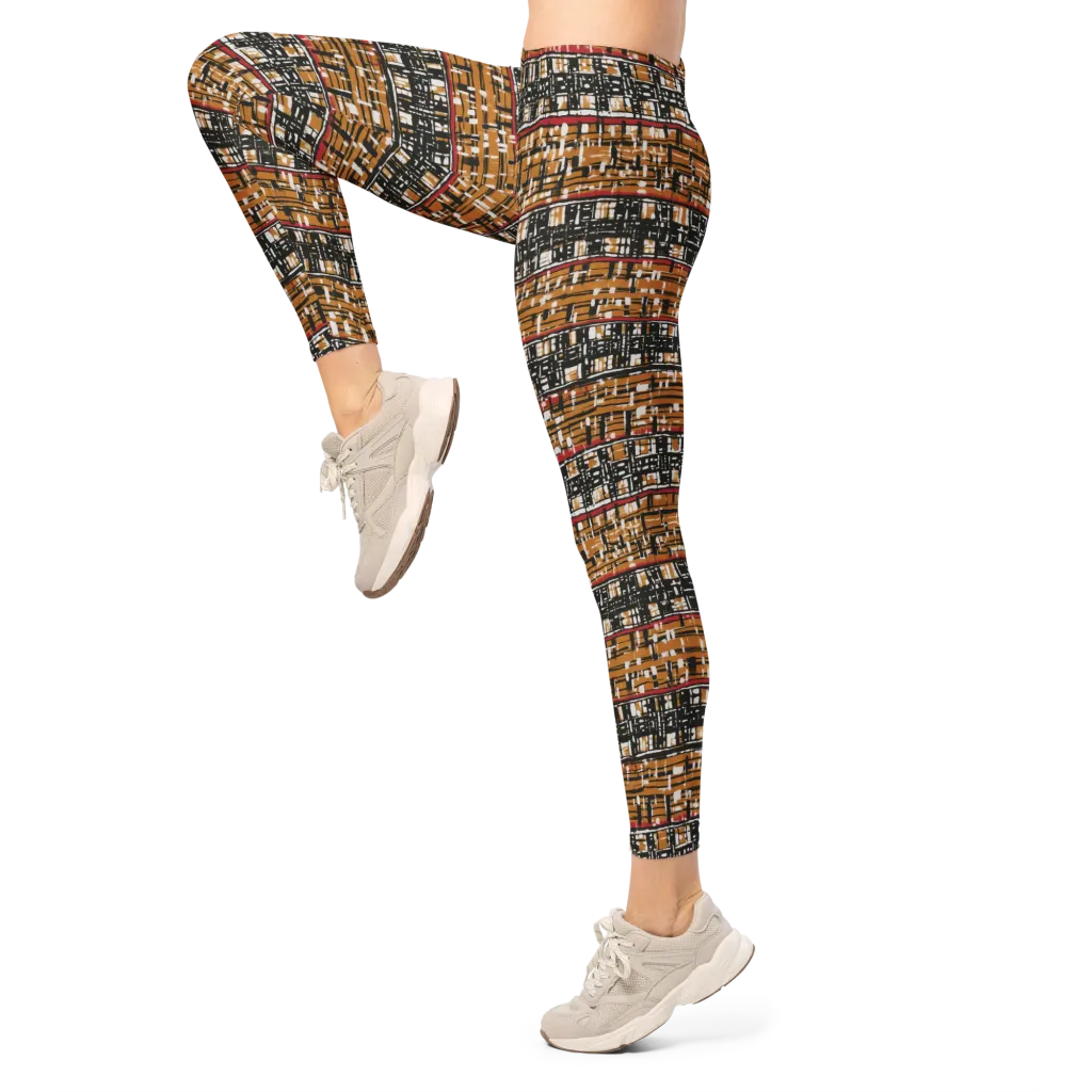 Ochre Current on Leggings — Left