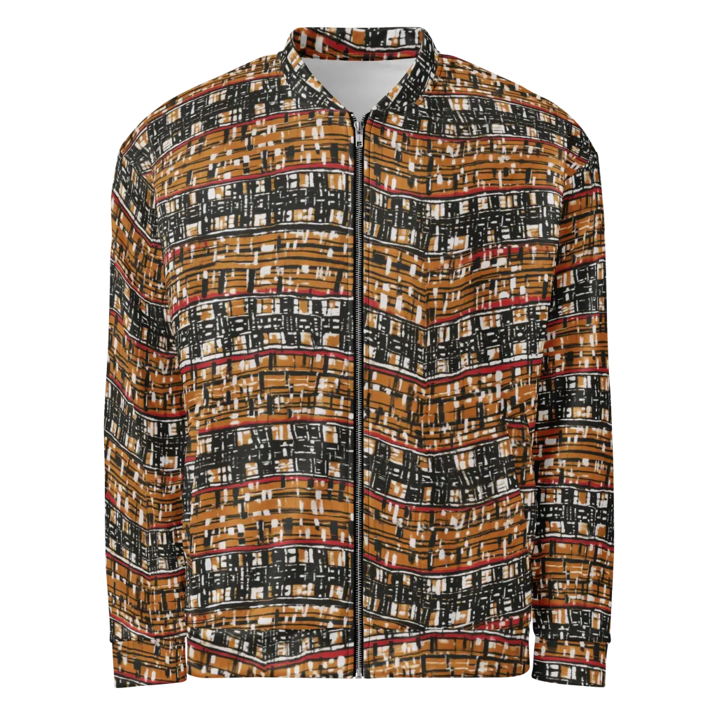 Ochre Current on Bomber Jacket — Front