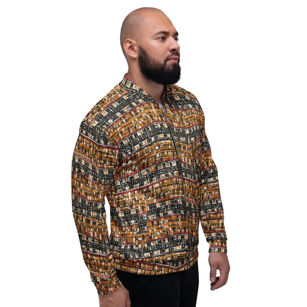 Ochre Current on Bomber Jacket — Right