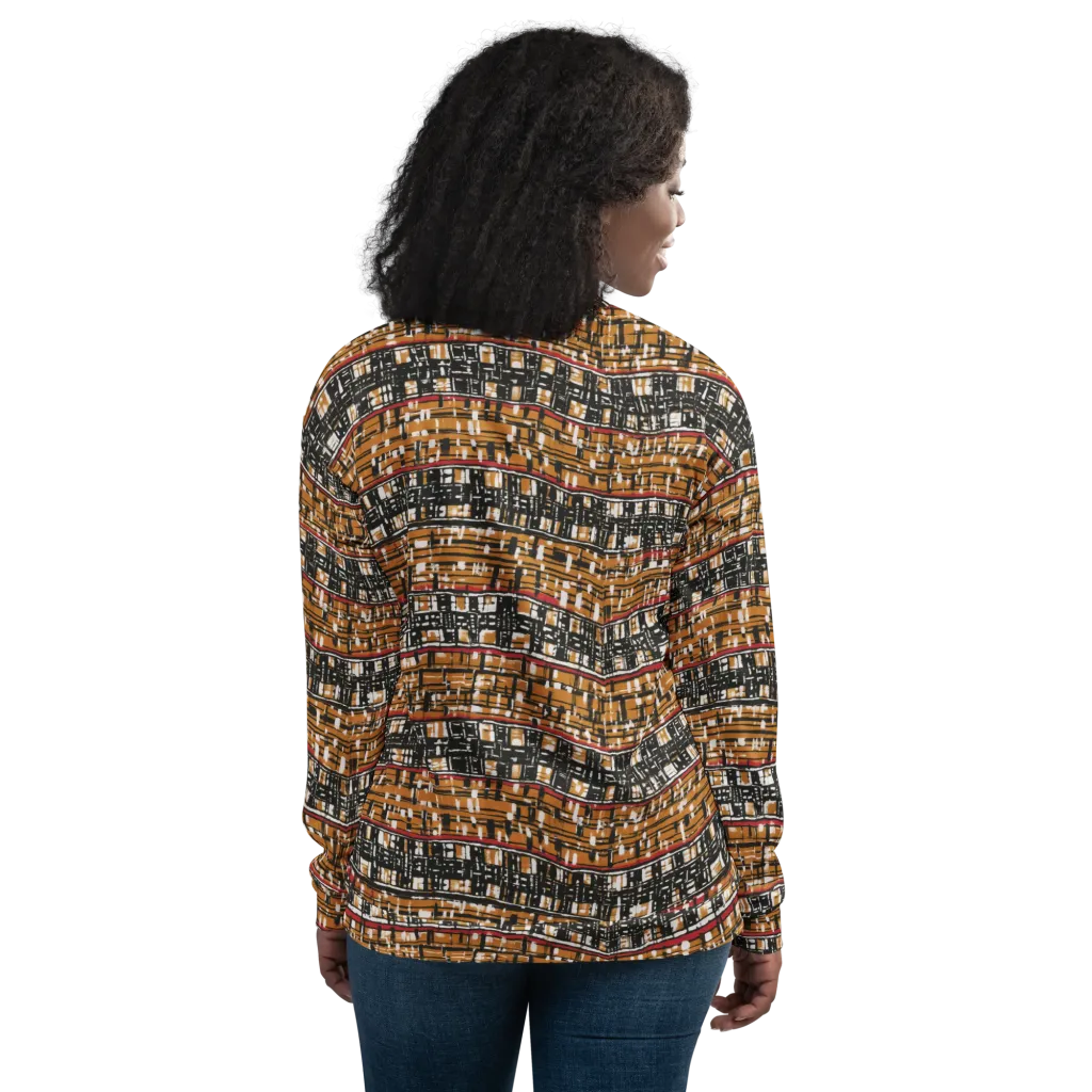 Ochre Current on Bomber Jacket — Back
