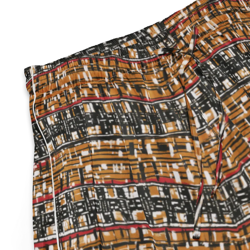 Ochre Current on Women's Pajama Shorts — Product details