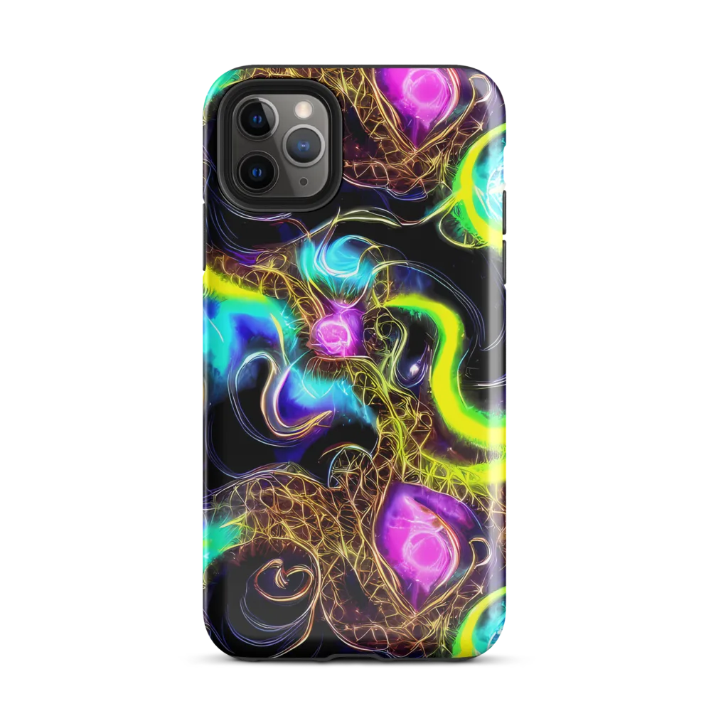 Blacklight Botanica on Tough Case for iPhone® — Front