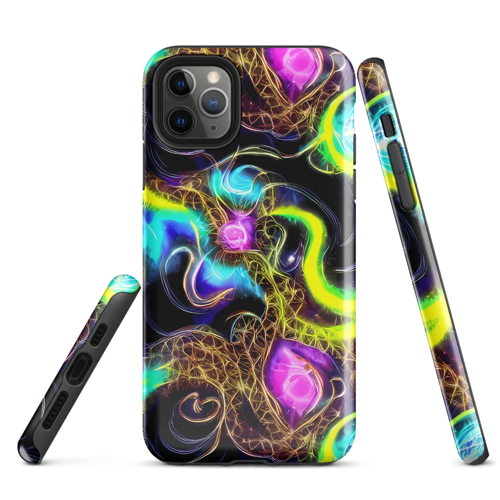 Blacklight Botanica on Tough Case for iPhone® — Front