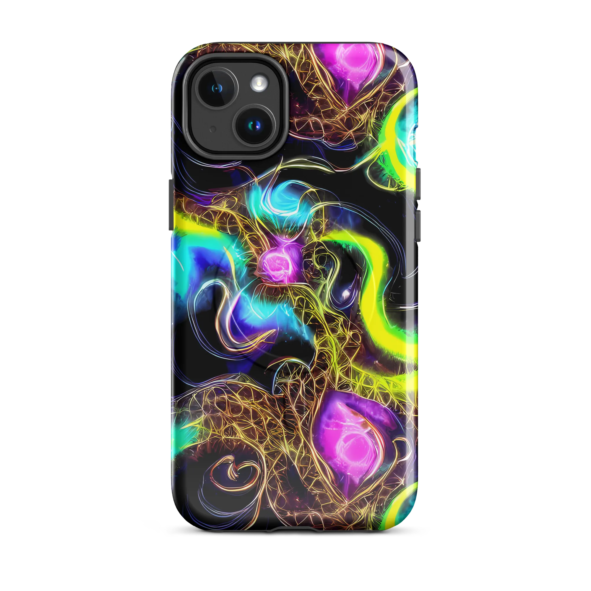 Blacklight Botanica on MagSafe Tough Case for iPhone® — Front