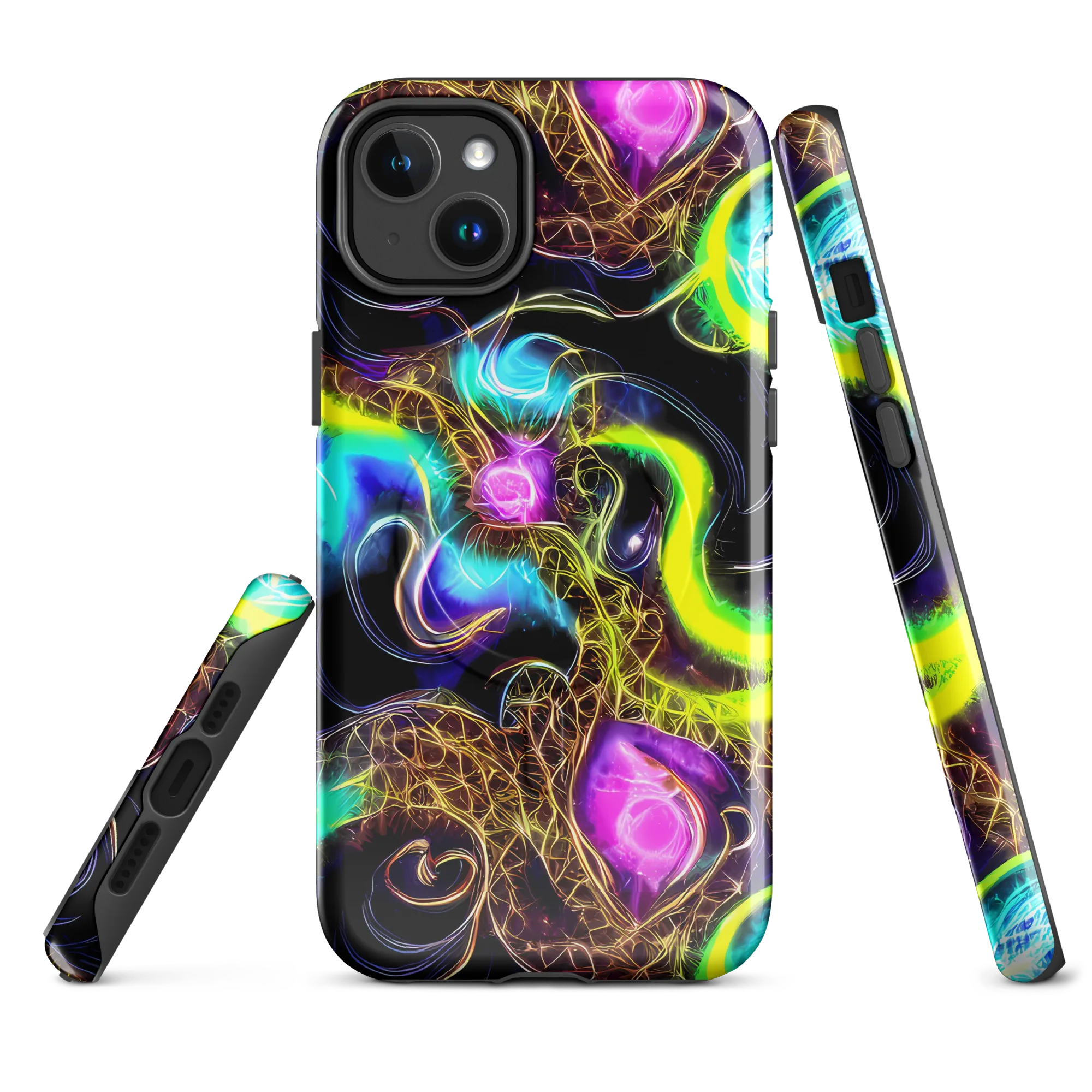 Blacklight Botanica on MagSafe Tough Case for iPhone® — Front