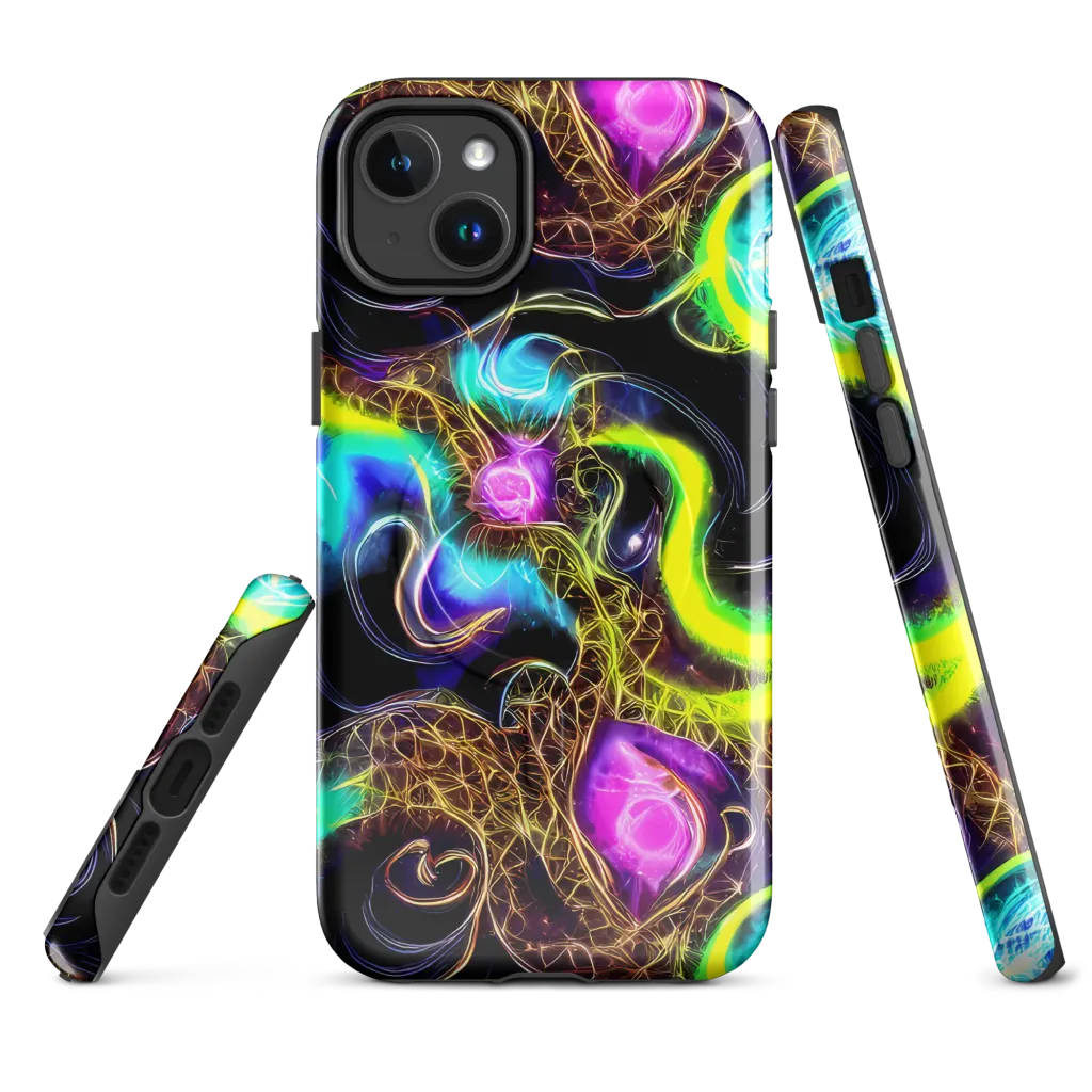 Blacklight Botanica on MagSafe Tough Case for iPhone® — Front