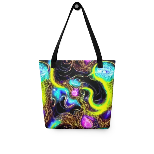 Blacklight Botanica on a Tote Bag
