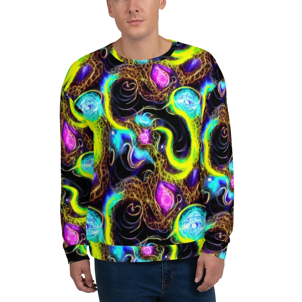 Blacklight Botanica on Sweatshirt — Front