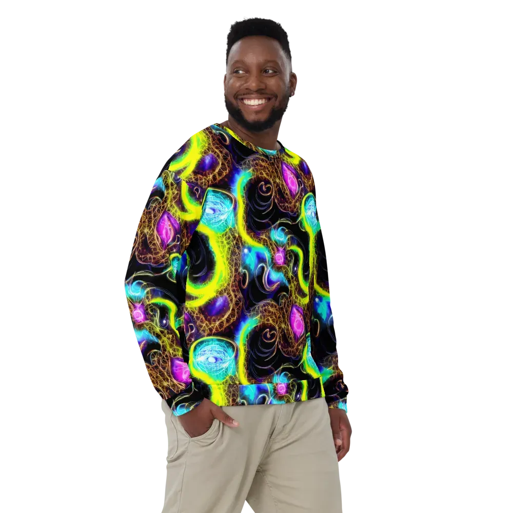 Blacklight Botanica on Sweatshirt — Front