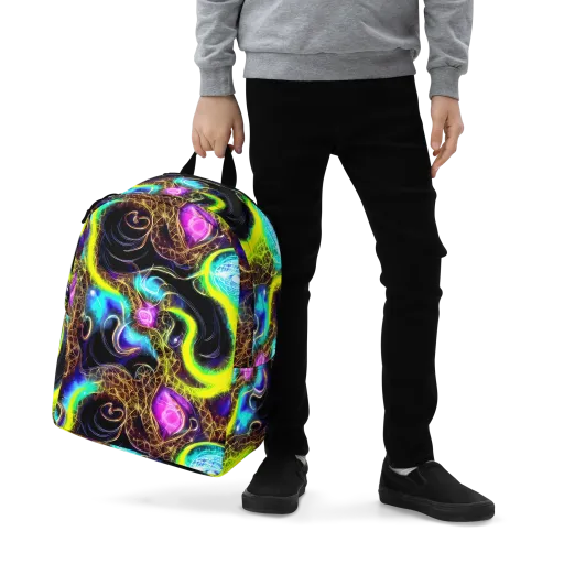 Blacklight Botanica on a Minimalist Backpack
