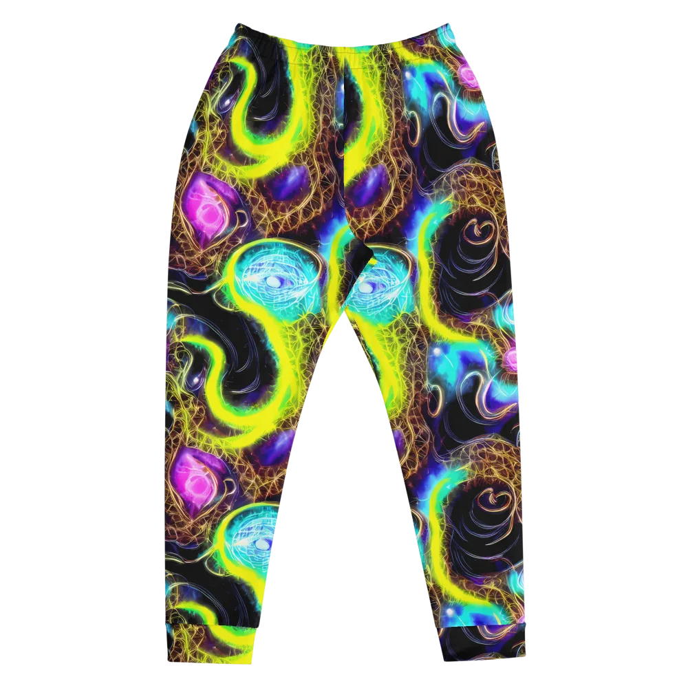 Blacklight Botanica on Men's Joggers — Front