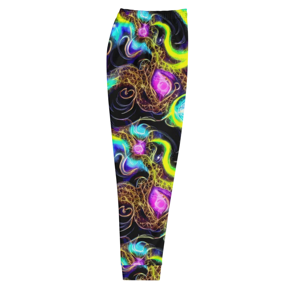 Blacklight Botanica on Men's Joggers — Right