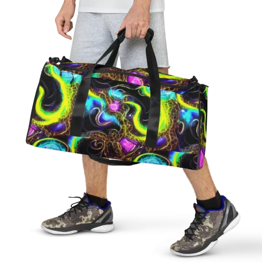 Blacklight Botanica on a Duffle Bag