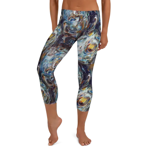 Mercury Bloom on a Capri Leggings