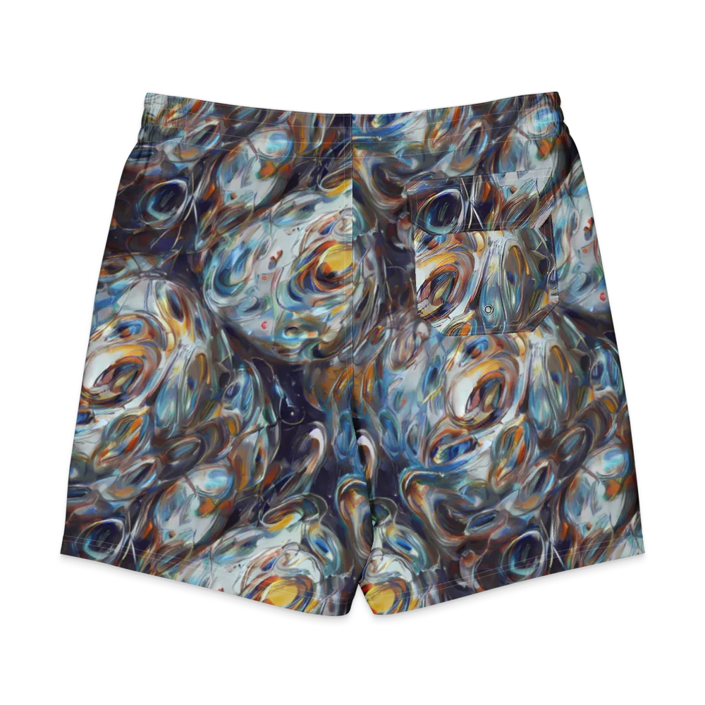 Mercury Bloom on Men's Board Shorts — Back