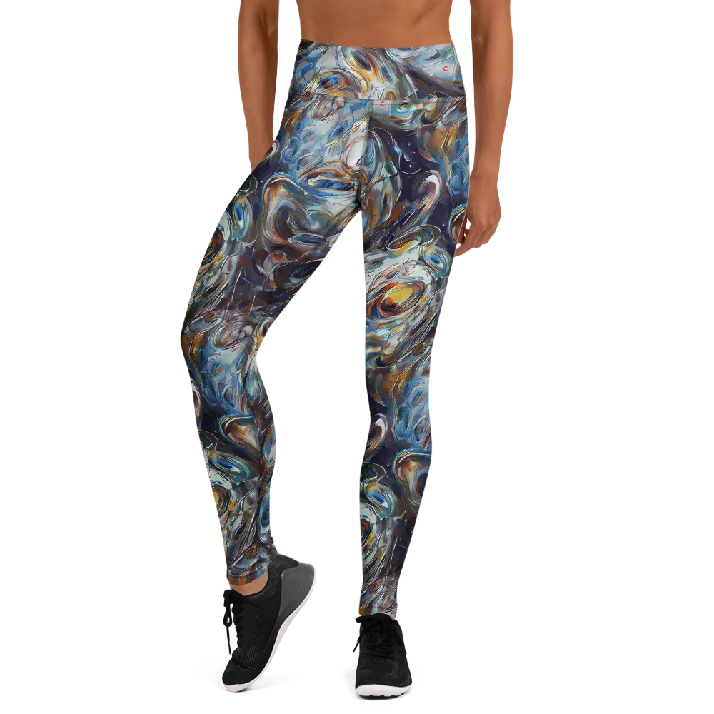 Mercury Bloom on Yoga Leggings — Front
